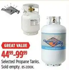 Canadian Tire Selected Propane Tanks offer