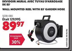 Home Hardware WALL MOUNTED REEL WITH 85' GARDEN HOSE offer