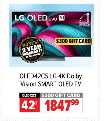 2001 Audio Video LG 4K Dolby Vision SMART OLED TV offer