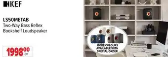 2001 Audio Video KEF Two-Way Bass Reflex Bookshelf Loudspeaker offer