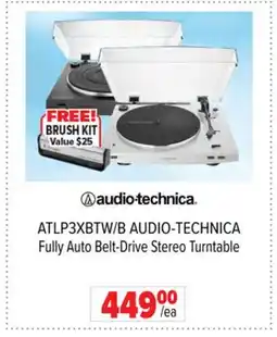 2001 Audio Video ATLP3XBTW/B AUDIO-TECHNICA Fully Auto Belt-Drive Stereo Turntable offer