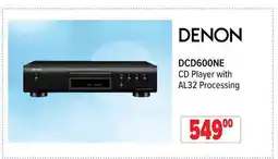 2001 Audio Video DENON CD Player with AL32 Processing offer