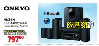 2001 Audio Video Onkyo 5.1.2-Ch Dolby Atmos Home Theater System offer