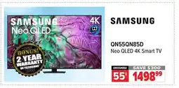 2001 Audio Video QN55QN85D Neo QLED 4K Smart TV offer