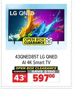 2001 Audio Video 43QNED85T LG QNED AI 4K Smart TV offer
