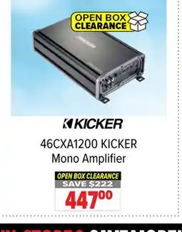 2001 Audio Video KICKER Mono Amplifier offer
