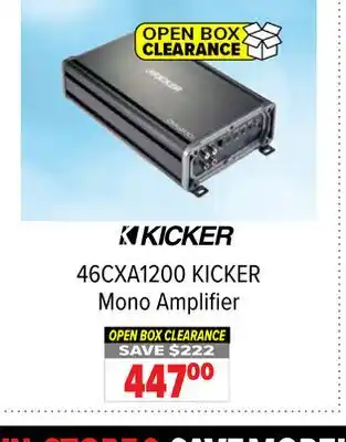 2001 Audio Video KICKER Mono Amplifier offer