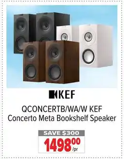 2001 Audio Video QCONCERTB/WA/W KEF Concerto Meta Bookshelf Speaker offer