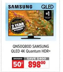 2001 Audio Video SAMSUNG 50 QLED 4K Quantum HDR+ offer