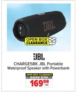 2001 Audio Video CHARGE5BK JBL Portable Waterproof Speaker with Powerbank offer