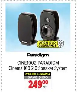2001 Audio Video PARADIGM Cinema 100 2.0 Speaker System offer