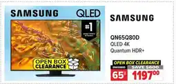 2001 Audio Video QN65Q80D QLED 4K Quantum HDR+ offer