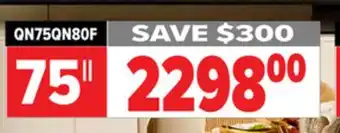 2001 Audio Video Samsung 75 NEO QLED 4K QN80F VISION AI SMART TV offer
