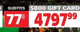 2001 Audio Video LG 77 OLED evo AI C5 4K Smart TV 2025 offer