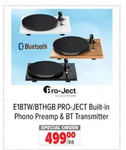 2001 Audio Video E1BTW/BTHGB PRO-JECT Built-in Phono Preamp & BT Transmitter offer