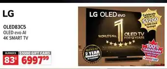 2001 Audio Video LG OLED evo AI 4K SMART TV offer