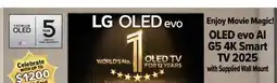 2001 Audio Video 55 OLED evo AI G5 4K Smart TV 2025 with Supplied Wall Mount offer