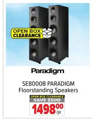 2001 Audio Video PARADIGM Floorstanding Speakers offer