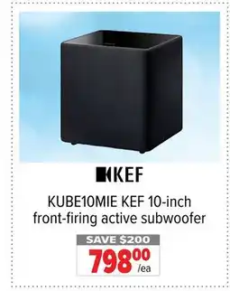 2001 Audio Video KEF 10-inch front-firing active subwoofer offer