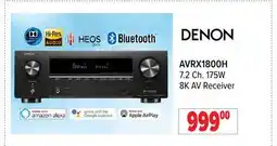 2001 Audio Video 7.2 Ch. 175W 8K AV Receiver offer