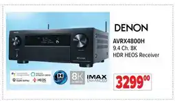 2001 Audio Video AVRX4800H 9.4 Ch. 8K HDR HEOS Receiver offer