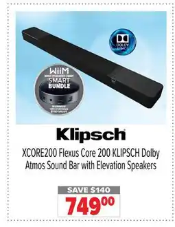 2001 Audio Video KLIPSCH Dolby Atmos Sound Bar with Elevation Speakers offer