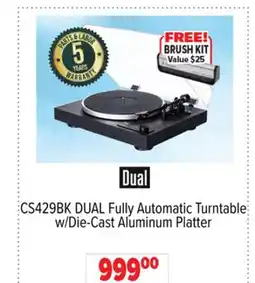 2001 Audio Video DUAL Fully Automatic Turntable w/Die-Cast Aluminum Platter offer