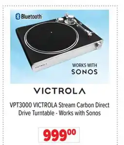 2001 Audio Video VICTROLA Stream Carbon Direct Drive Turntable - Works with Sonos offer
