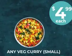 Food World Supermarket ANY VEG CURRY (SMALL) offer