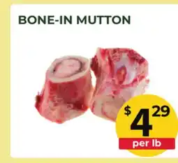 Food World Supermarket BONE-IN MUTTON offer