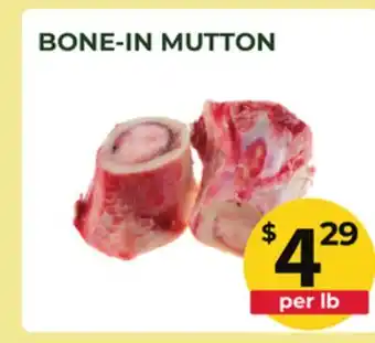 Food World Supermarket BONE-IN MUTTON offer
