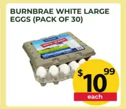 Food World Supermarket BURNBRAE WHITE LARGE EGGS offer