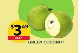 Food World Supermarket GREEN COCONUT offer