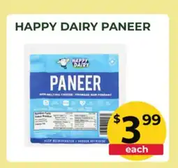 Food World Supermarket HAPPY DAIRY PANEER offer