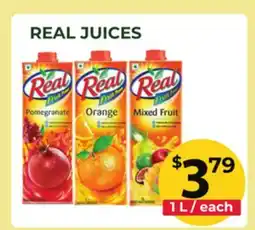 Food World Supermarket REAL JUICES offer