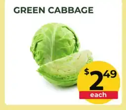 Food World Supermarket GREEN CABBAGE offer