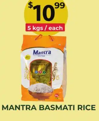 Food World Supermarket MANTRA BASMATI RICE offer