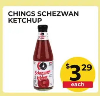 Food World Supermarket CHINGS SCHEZWAN KETCHUP offer