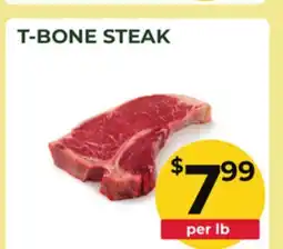 Food World Supermarket T-BONE STEAK offer