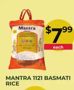 Food World Supermarket MANTRA 1121 BASMATI RICE offer