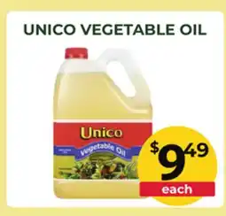 Food World Supermarket UNICO VEGETABLE OIL offer
