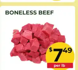 Food World Supermarket BONELESS BEEF offer