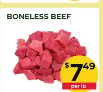 Food World Supermarket BONELESS BEEF offer
