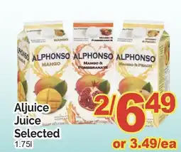 T&T Supermarket ALJUICE JUICE SELECTED, 1.75L offer