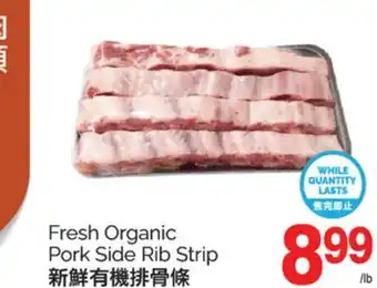 T&T Supermarket FRESH ORGANIC PORK SIDE RIB STRIP offer