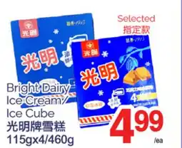 T&T Supermarket BRIGHT DAIRY ICE CREAM/ICE CUBE, 115gx4/460G offer