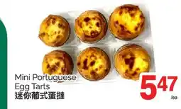 T&T Supermarket MINI PORTUGUESE EGG TARTS offer