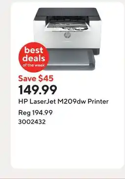Staples HP LaserJet M209dw Printer offer