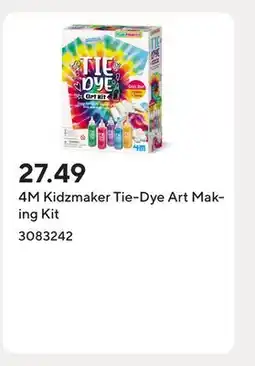 Staples 4M Kidzmaker Tie-Dye Art Making Kit offer