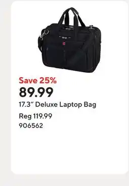 Staples 17.3 Deluxe Laptop Bag offer